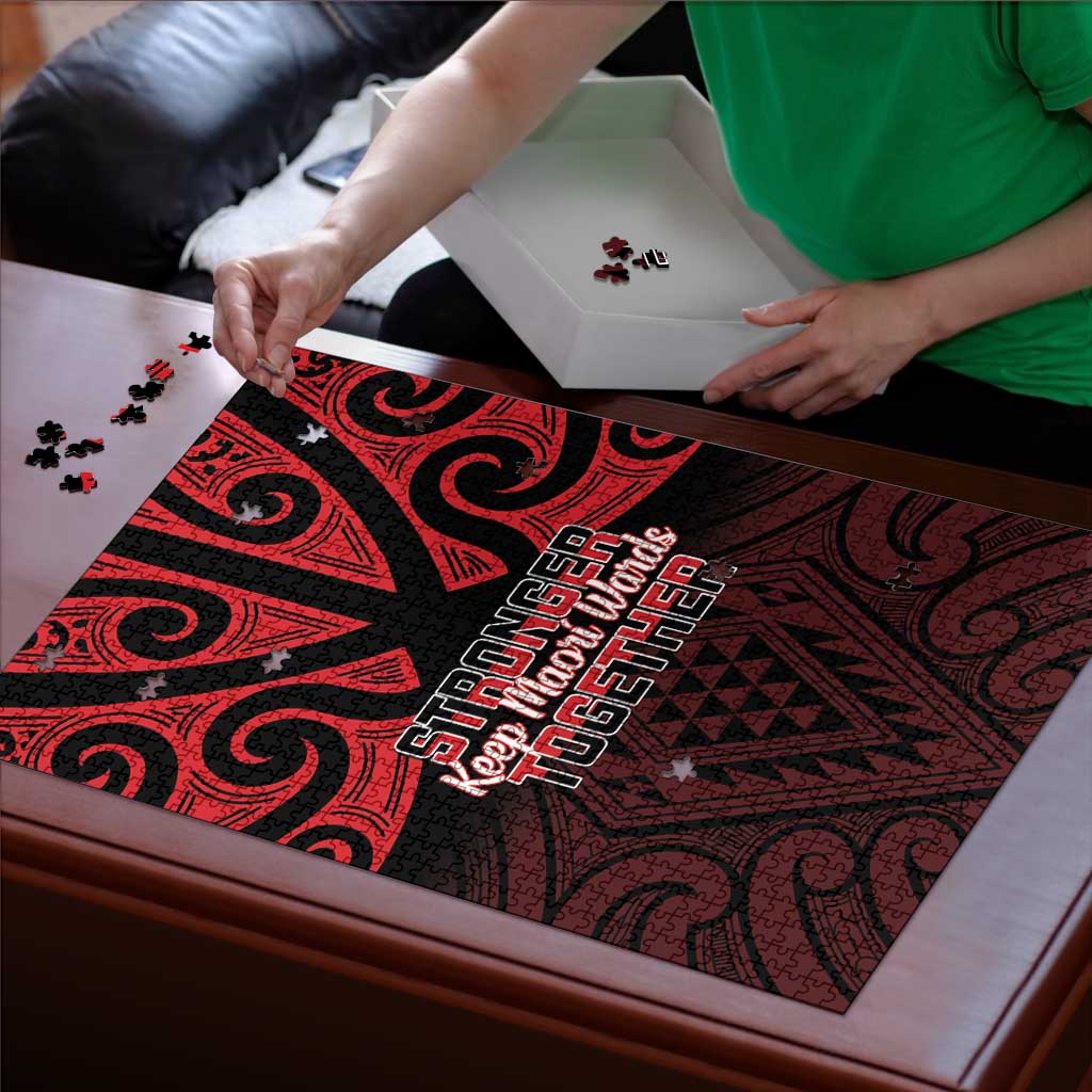 Keep Maori Wards New Zealand Puzzle Stronger Together Aotearoa Taniko - Aussie Hoodie