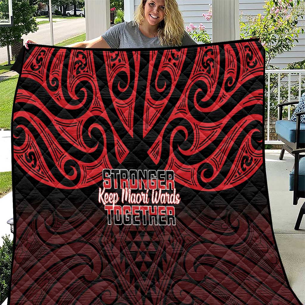Keep Maori Wards New Zealand Quilt Stronger Together Aotearoa Taniko - Aussie Hoodie