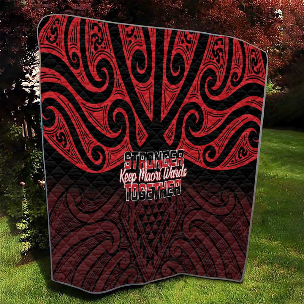 Keep Maori Wards New Zealand Quilt Stronger Together Aotearoa Taniko - Aussie Hoodie