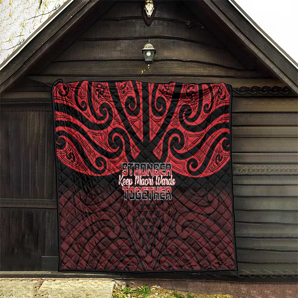 Keep Maori Wards New Zealand Quilt Stronger Together Aotearoa Taniko - Aussie Hoodie