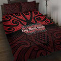 Keep Maori Wards New Zealand Quilt Bed Set Stronger Together Aotearoa Taniko - Aussie Hoodie