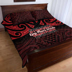 Keep Maori Wards New Zealand Quilt Bed Set Stronger Together Aotearoa Taniko - Aussie Hoodie