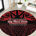 Keep Maori Wards New Zealand Round Carpet Stronger Together Aotearoa Taniko - Aussie Hoodie