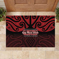 Keep Maori Wards New Zealand Rubber Doormat Stronger Together Aotearoa Taniko - Aussie Hoodie