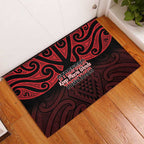 Keep Maori Wards New Zealand Rubber Doormat Stronger Together Aotearoa Taniko - Aussie Hoodie