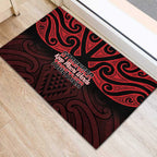 Keep Maori Wards New Zealand Rubber Doormat Stronger Together Aotearoa Taniko - Aussie Hoodie