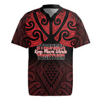 Personalised Keep Maori Wards New Zealand Rugby Jersey Stronger Together Aotearoa Taniko - Aussie Hoodie