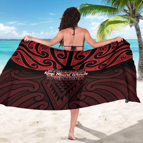 Keep Maori Wards New Zealand Sarong Stronger Together Aotearoa Taniko - Aussie Hoodie