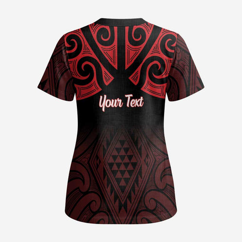 Personalised Keep Maori Wards New Zealand Scrub Top Stronger Together Aotearoa Taniko - Aussie Hoodie