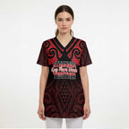Personalised Keep Maori Wards New Zealand Scrub Top Stronger Together Aotearoa Taniko - Aussie Hoodie