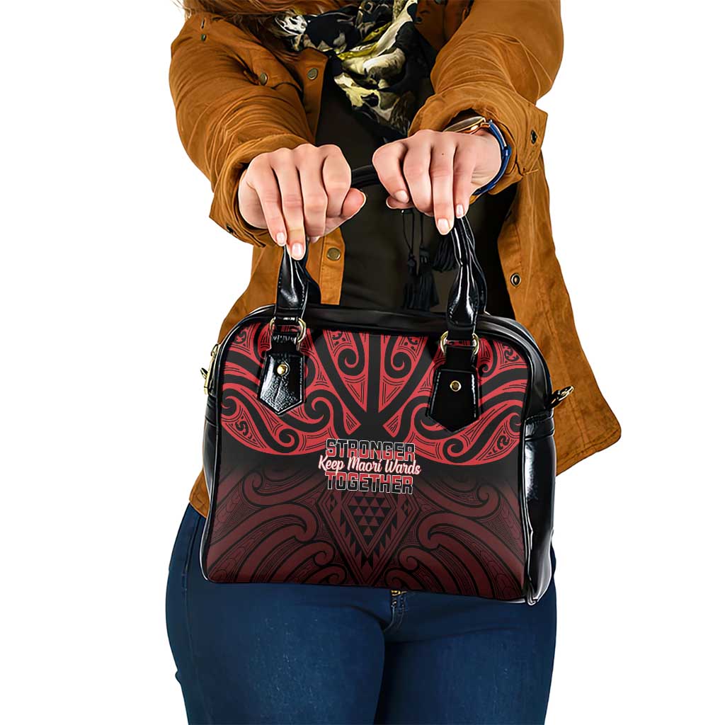 Keep Maori Wards New Zealand Shoulder Handbag Stronger Together Aotearoa Taniko - Aussie Hoodie