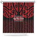 Keep Maori Wards New Zealand Shower Curtain Stronger Together Aotearoa Taniko - Aussie Hoodie