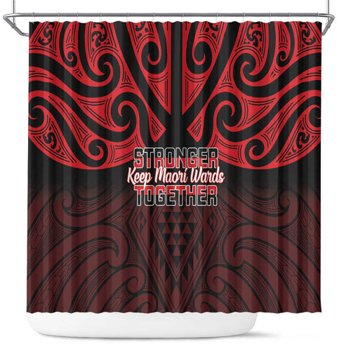 Keep Maori Wards New Zealand Shower Curtain Stronger Together Aotearoa Taniko - Aussie Hoodie