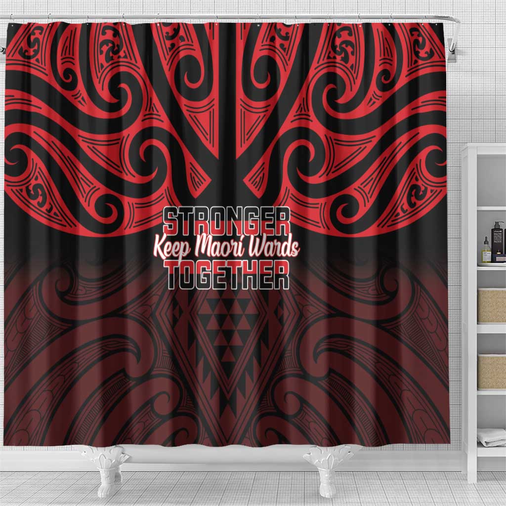 Keep Maori Wards New Zealand Shower Curtain Stronger Together Aotearoa Taniko - Aussie Hoodie