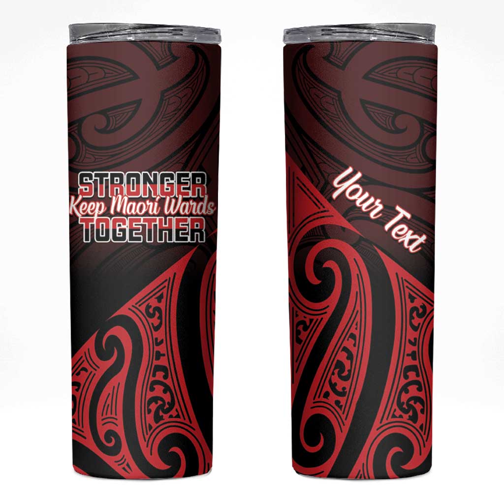 Personalised Keep Maori Wards New Zealand Skinny Tumbler Stronger Together Aotearoa Taniko - Aussie Hoodie