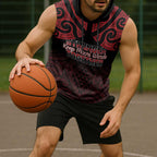 Personalised Keep Maori Wards New Zealand Sleeveless Hoodie Stronger Together Aotearoa Taniko - Aussie Hoodie
