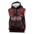 Personalised Keep Maori Wards New Zealand Sleeveless Zip Hoodie Stronger Together Aotearoa Taniko LT14