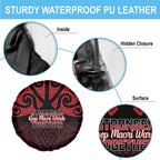 Keep Maori Wards New Zealand Spare Tire Cover Stronger Together Aotearoa Taniko - Aussie Hoodie