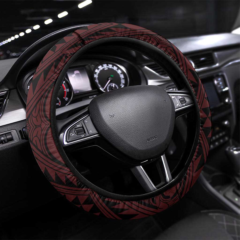 Keep Maori Wards New Zealand Steering Wheel Cover Stronger Together Aotearoa Taniko - Aussie Hoodie