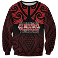 Personalised Keep Maori Wards New Zealand Sweatshirt Stronger Together Aotearoa Taniko - Aussie Hoodie