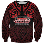 Personalised Keep Maori Wards New Zealand Sweatshirt Stronger Together Aotearoa Taniko - Aussie Hoodie