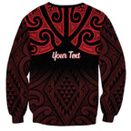 Personalised Keep Maori Wards New Zealand Sweatshirt Stronger Together Aotearoa Taniko - Aussie Hoodie