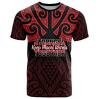 Personalised Keep Maori Wards New Zealand T Shirt Stronger Together Aotearoa Taniko - Aussie Hoodie