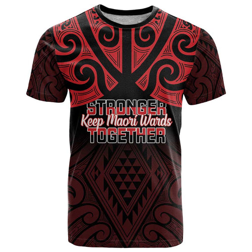 Personalised Keep Maori Wards New Zealand T Shirt Stronger Together Aotearoa Taniko - Aussie Hoodie