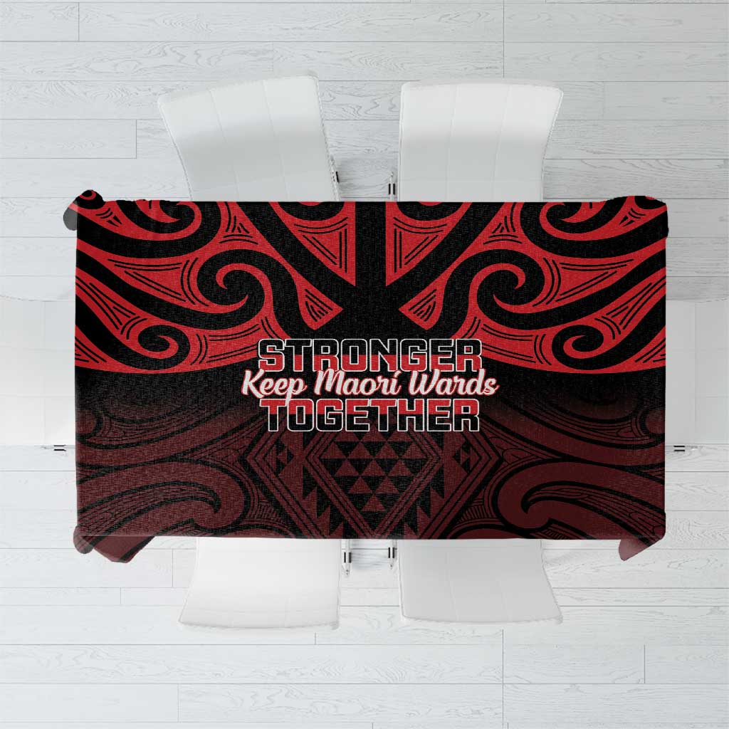 Keep Maori Wards New Zealand Tablecloth Stronger Together Aotearoa Taniko - Aussie Hoodie