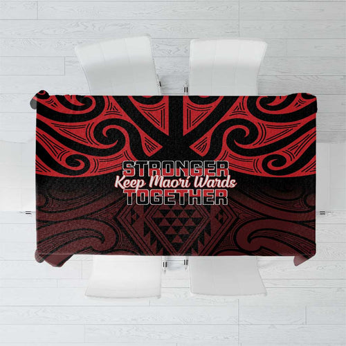 Keep Maori Wards New Zealand Tablecloth Stronger Together Aotearoa Taniko - Aussie Hoodie