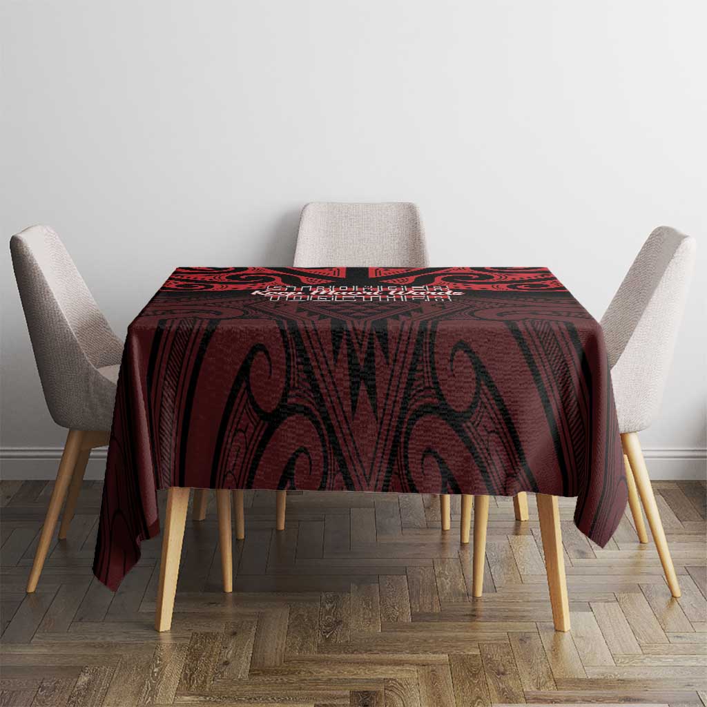 Keep Maori Wards New Zealand Tablecloth Stronger Together Aotearoa Taniko - Aussie Hoodie