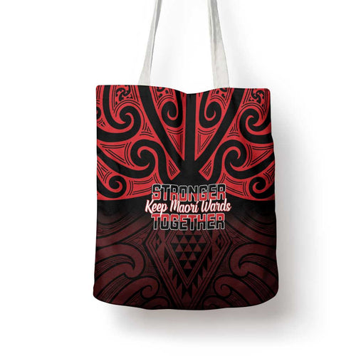 Keep Maori Wards New Zealand Tote Bag Stronger Together Aotearoa Taniko - Aussie Hoodie