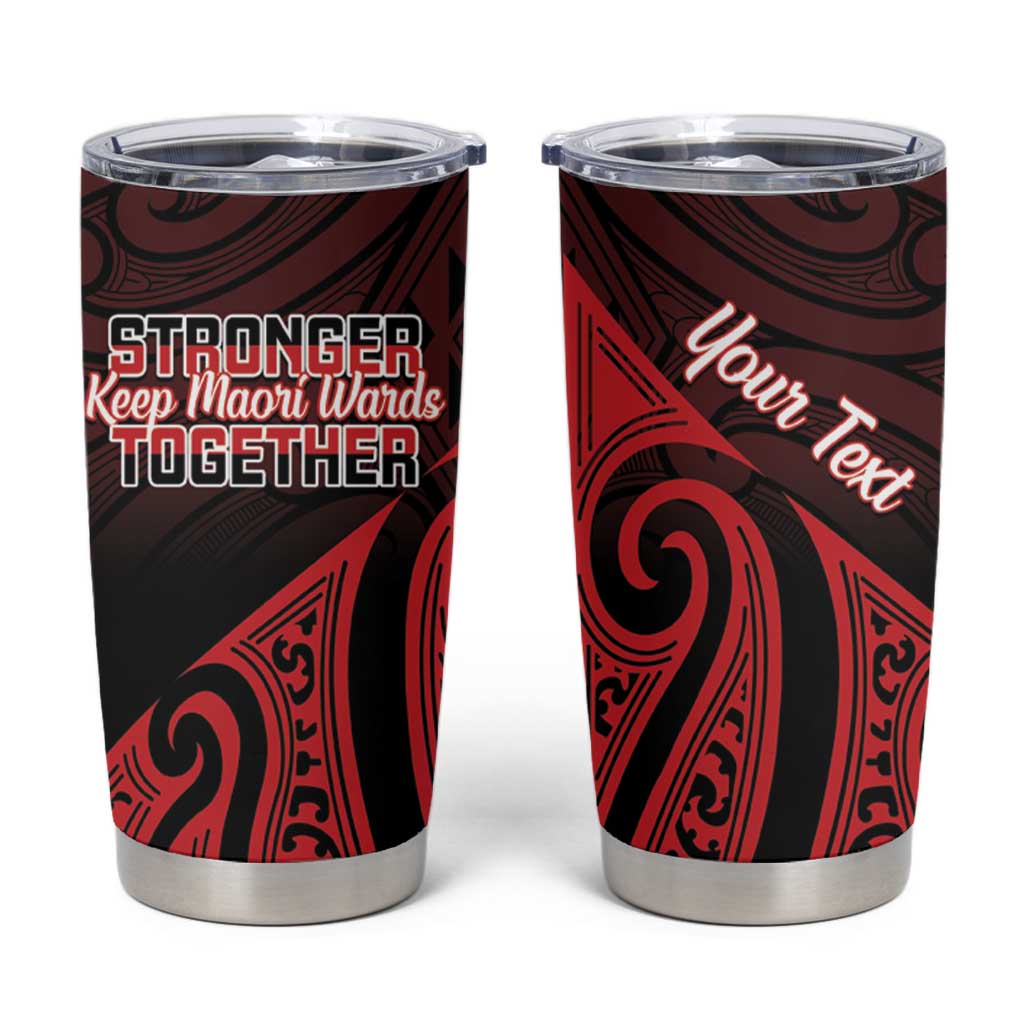 Personalised Keep Maori Wards New Zealand Tumbler Cup Stronger Together Aotearoa Taniko - Aussie Hoodie