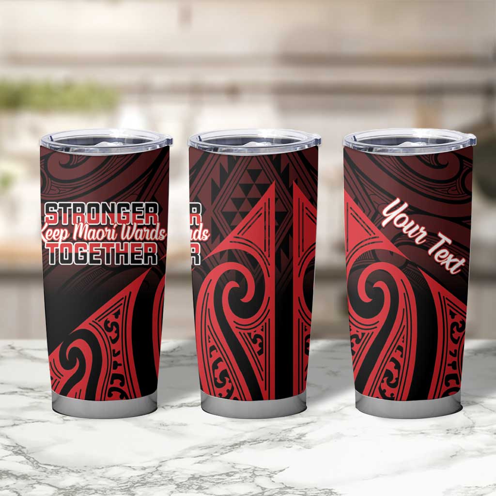Personalised Keep Maori Wards New Zealand Tumbler Cup Stronger Together Aotearoa Taniko - Aussie Hoodie