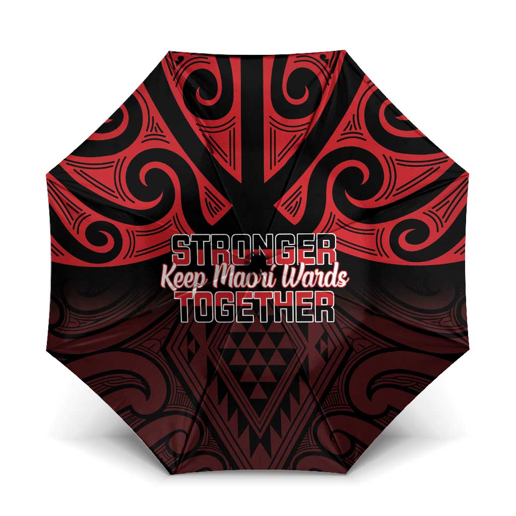 Keep Maori Wards New Zealand Umbrella Stronger Together Aotearoa Taniko - Aussie Hoodie
