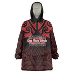 Personalised Keep Maori Wards New Zealand Wearable Blanket Hoodie Stronger Together Aotearoa Taniko - Aussie Hoodie
