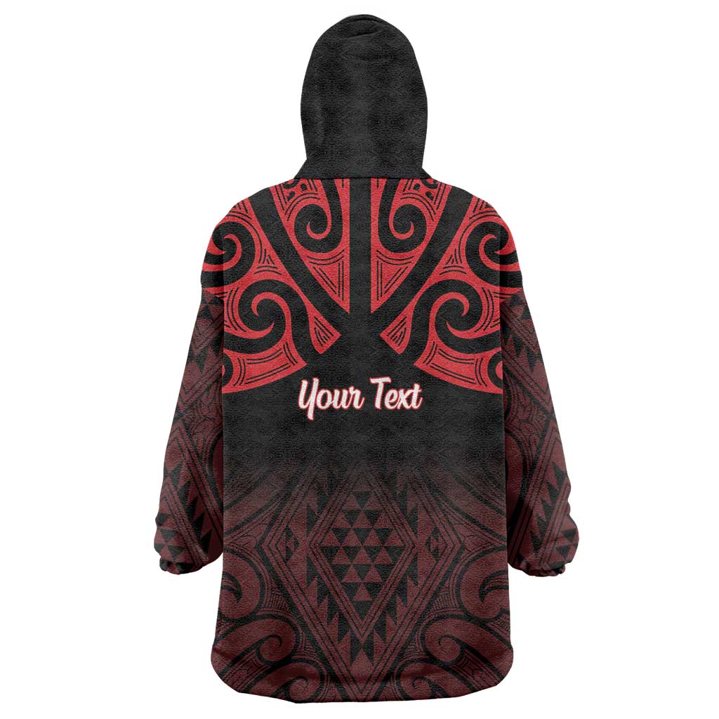 Personalised Keep Maori Wards New Zealand Wearable Blanket Hoodie Stronger Together Aotearoa Taniko - Aussie Hoodie