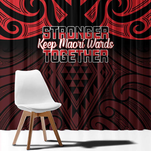 Keep Maori Wards New Zealand Window Curtain Stronger Together Aotearoa Taniko - Aussie Hoodie
