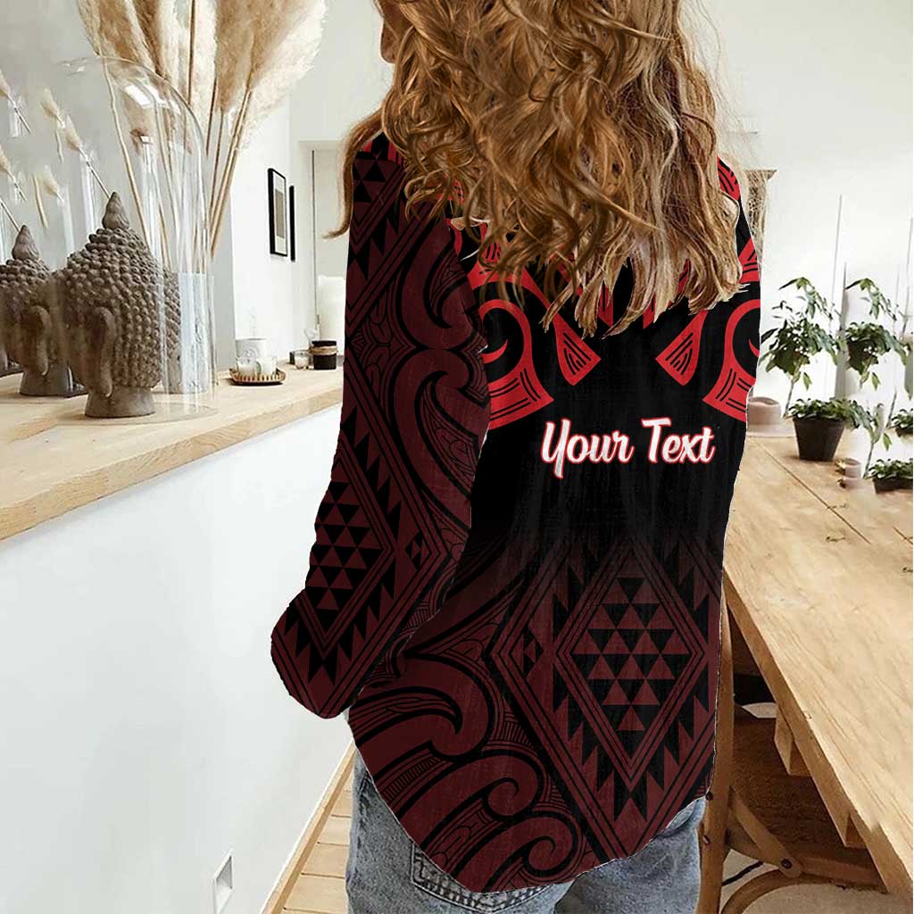 Personalised Keep Maori Wards New Zealand Women Casual Shirt Stronger Together Aotearoa Taniko - Aussie Hoodie