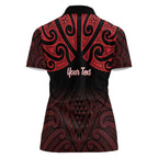 Personalised Keep Maori Wards New Zealand Women Polo Shirt Stronger Together Aotearoa Taniko - Aussie Hoodie