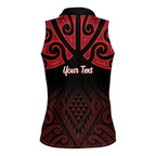 Personalised Keep Maori Wards New Zealand Women Sleeveless Polo Shirt Stronger Together Aotearoa Taniko - Aussie Hoodie