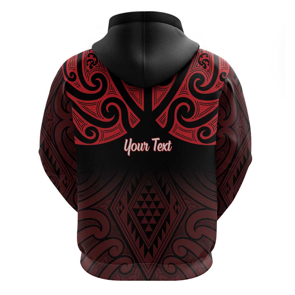 Personalised Keep Maori Wards New Zealand Zip Hoodie Stronger Together Aotearoa Taniko - Aussie Hoodie