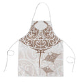 New Zealand Manta Ray Tattoo Apron Aotearoa Maori Haehae Beige - Aussie Hoodie