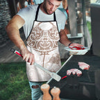 New Zealand Manta Ray Tattoo Apron Aotearoa Maori Haehae Beige - Aussie Hoodie