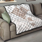 New Zealand Manta Ray Tattoo Quilt Aotearoa Maori Haehae Beige - Aussie Hoodie