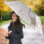 New Zealand Manta Ray Tattoo Umbrella Aotearoa Maori Haehae Beige - Aussie Hoodie