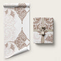 New Zealand Manta Ray Tattoo Wrapping Paper Aotearoa Maori Haehae Beige - Aussie Hoodie