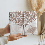 New Zealand Manta Ray Tattoo Wrapping Paper Aotearoa Maori Haehae Beige - Aussie Hoodie