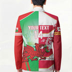 Japan and Wales Rugby Custom Blazer Brave Blossoms Welsh Dragon Together