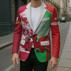 Japan and Wales Rugby Custom Blazer Brave Blossoms Welsh Dragon Together